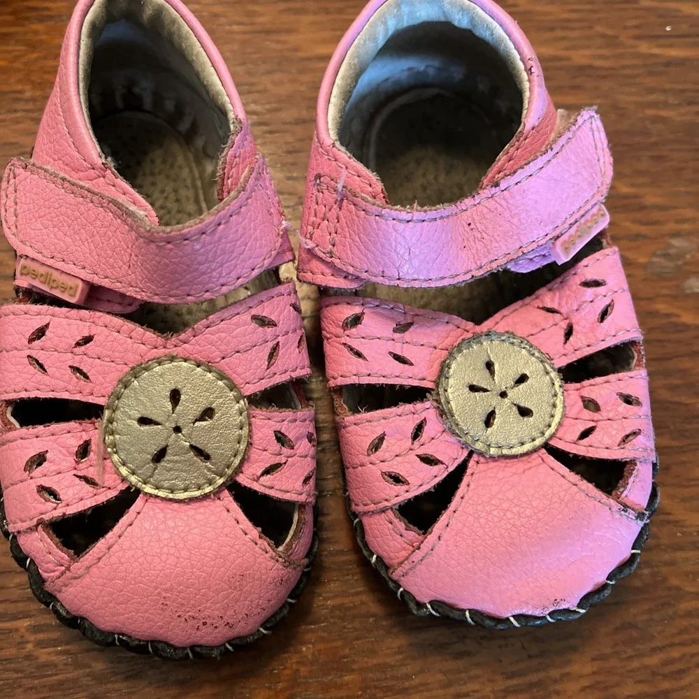Pediped -Daphne Pink Champagne- 12-18 Months